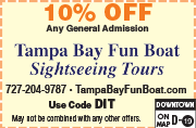 Special Coupon Offer for Tampa Bay Fun Boat